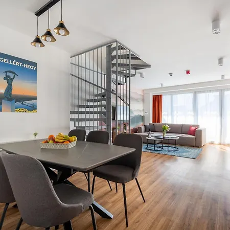 Downtown Residences Vh - Ac, Elevator, Terrace Budapeşte